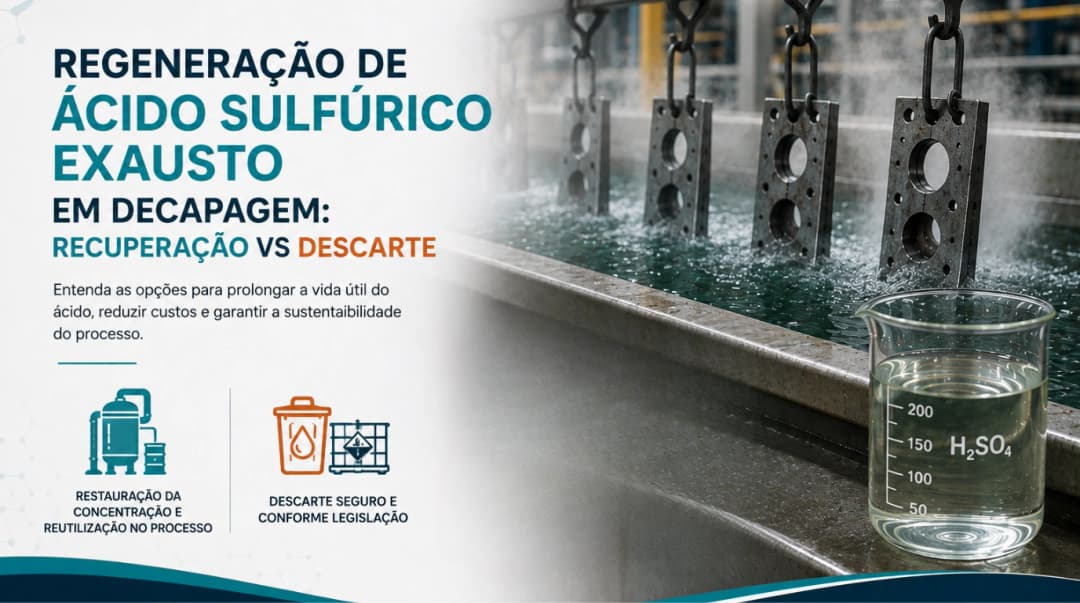 Regeneração de Ácido Sulfúrico Exausto em Decapagem: Recuperação vs Descarte