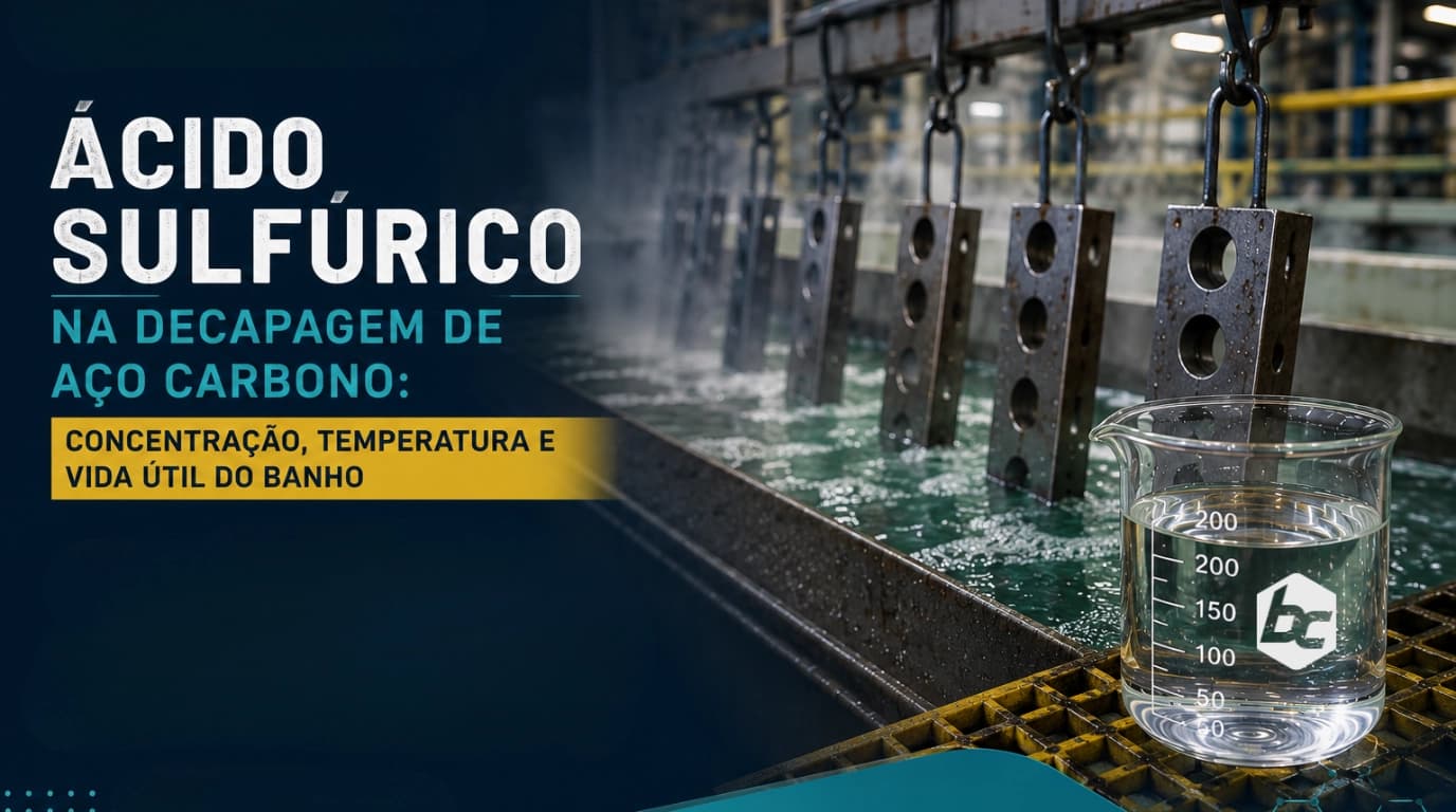 Ácido Sulfúrico na Decapagem de Aço Carbono: Concentração, Temperatura e Vida Útil do Banho