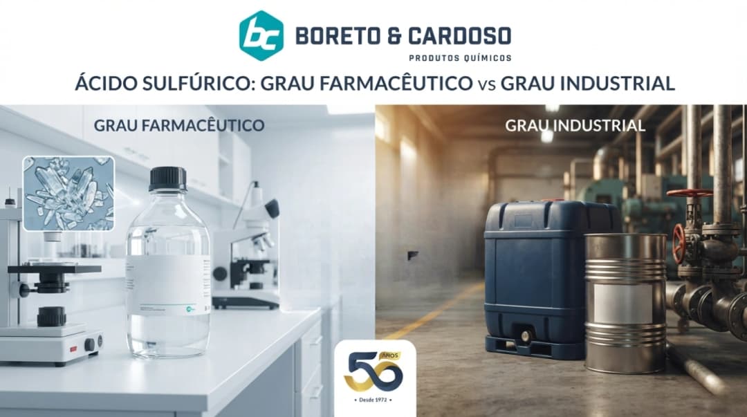 Ácido Sulfúrico Grau Farmacêutico vs Grau Industrial: Diferenças de Pureza e Aplicação