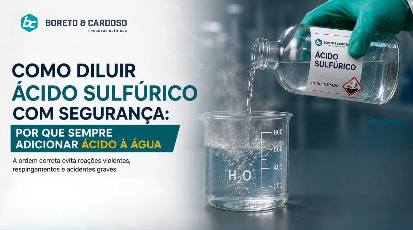 Como Diluir Ácido Sulfúrico com Segurança: Por Que Sempre Adicionar Ácido à Água