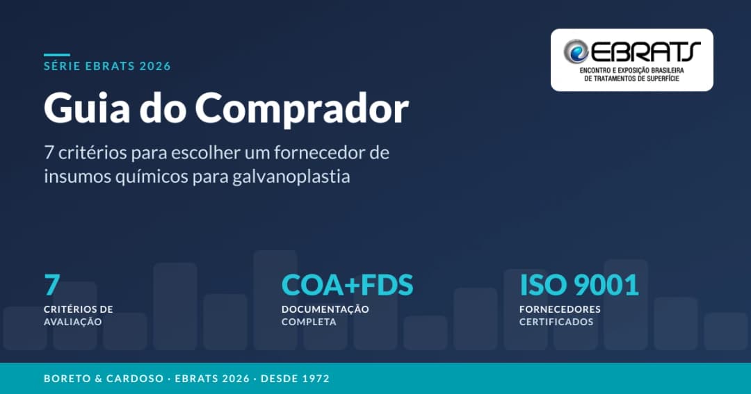 Como Escolher um Fornecedor de Insumos Químicos para Galvanoplastia: Guia Prático para Não Errar