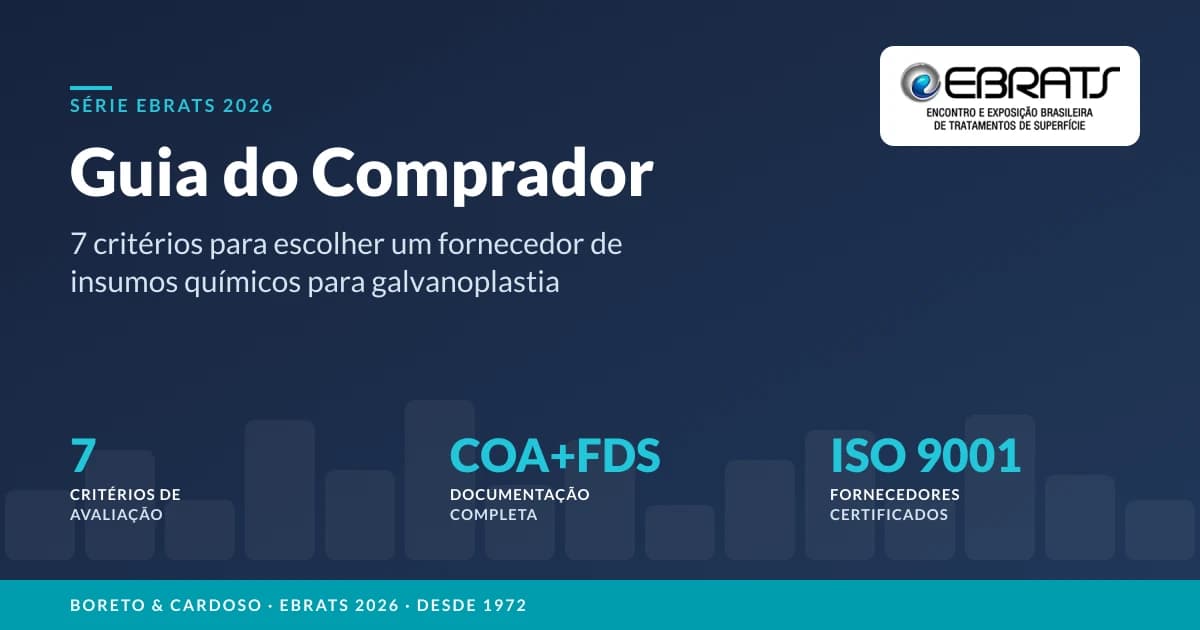 Como Escolher um Fornecedor de Insumos Químicos para Galvanoplastia: Guia Prático para Não Errar