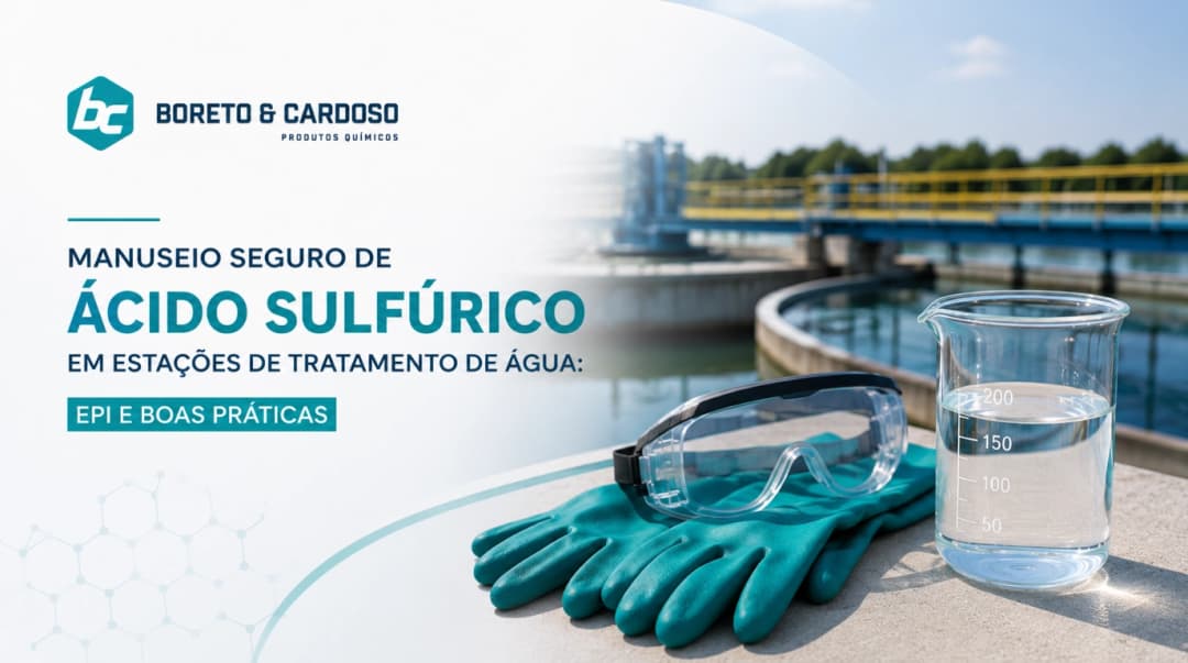 Manuseio Seguro de Ácido Sulfúrico em Estações de Tratamento de Água: EPI e Boas Práticas